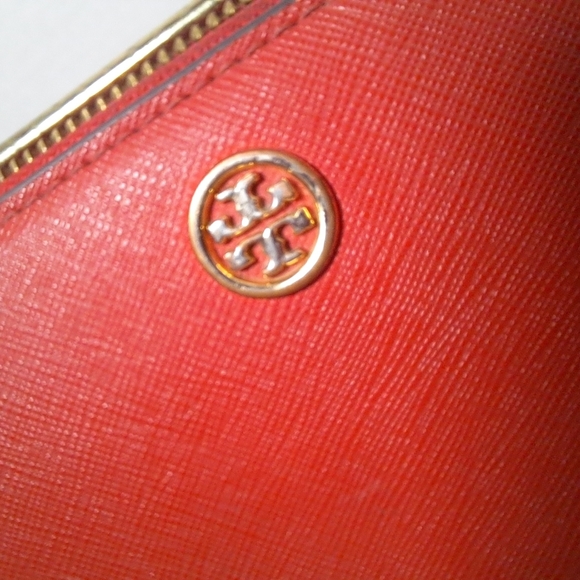 Tory burch Saffiano red wallet EUC - Picture 4 of 5
